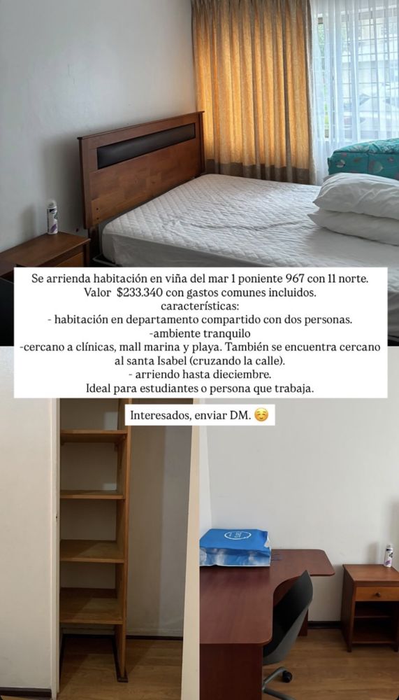 Busco roomie en Vina del mar