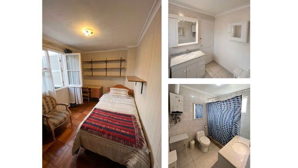 Habitaciones amobladas disponibles en casa amplia y tranquila – ñuñoa en Nunoa